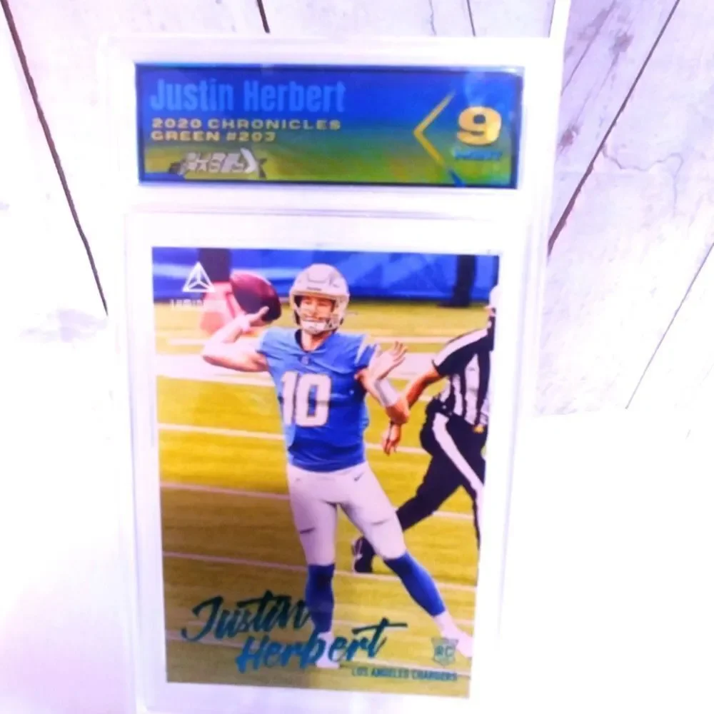Justin Herbert #2020 Chronicles #203 Green PGX 9 Mint